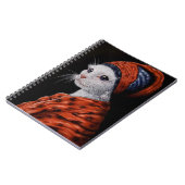 Carnet chat au collier de perle (Côté gauche)