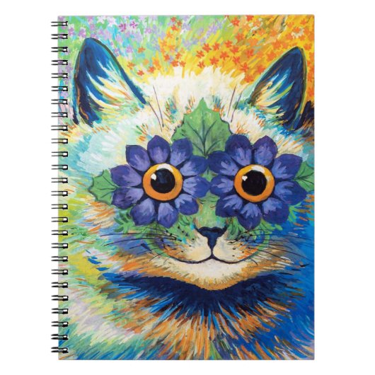 Carnet Chat aux yeux de fleurs | Louis Wain (Devant)