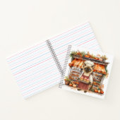 Carnet Chat avec Cupcake pour boulangerie Thanksgiving (Intérieur)