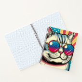 Carnet Chat avec des lunettes (Intérieur)