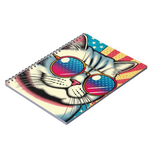 Carnet Chat avec lunettes (Côté gauche)