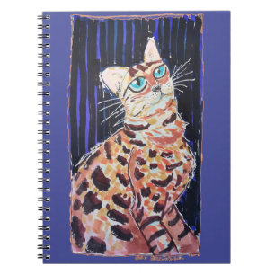 Carnet Chat Bengal Néo-Noir
