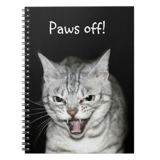 Carnet Chat Bengale en argent possessif