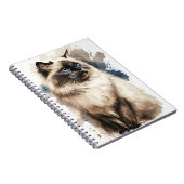 CARNET CHAT BIRMAN DE JOLIE COULEUR D'EAU (Côté Droit)