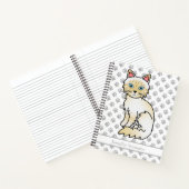 Carnet Chat Birman/Ragdoll crème point tabby & Texte pers (Intérieur)