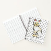 Carnet Chat Birman / Ragdoll crème pointe & Texte personn (Intérieur)