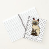 Carnet Chat Birman / Ragdoll Point Chocolat & Texte perso (Intérieur)