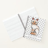 Carnet Chat Birman / Ragdoll point rouge & Texte personna (Intérieur)