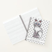 Carnet Chat Birman/ Ragdoll Tabby au point lilas & Texte (Intérieur)