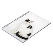 Carnet Chat blanc avec taches noires (Côté gauche)