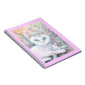 Carnet Chat Blanc et Souris (Côté Droit)