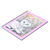 Carnet Chat Blanc et Souris (Côté gauche)