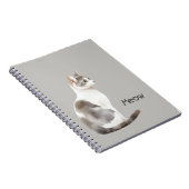 Carnet Chat Blanc Gris (Côté Droit)
