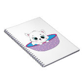 Carnet chat blanc mignon (Côté Droit)
