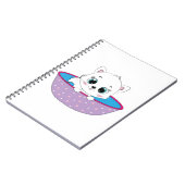 Carnet chat blanc mignon (Côté gauche)