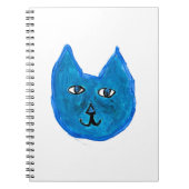 Carnet chat bleu (Devant)