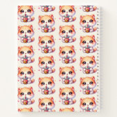 Carnet Chat Boire Boba Cute Bubble Thé (Dos)