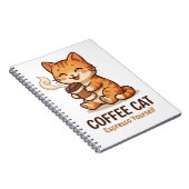 Carnet Chat Café Espresso Toi-Même Mignon Chat (Côté Droit)