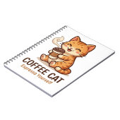 Carnet Chat Café Espresso Toi-Même Mignon Chat (Côté gauche)