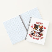 Carnet Chat calico adorable pour la Saint-Valentin (Intérieur)