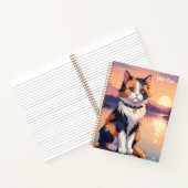 Carnet Chat calico au bord du lac (Intérieur)