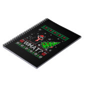 Carnet Chat Ce Chat Noir Drôle Poussant Arbre De Noël (Côté gauche)