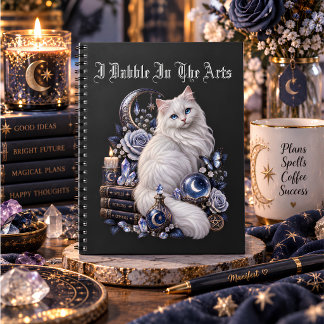 Carnet Chat céleste artistique sorcière mystique