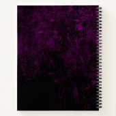 Carnet Chat céleste personnalisé Lune Violet (Dos)
