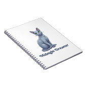 Carnet Chat céleste rêveur de minuit (Côté Droit)