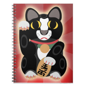 Carnet Chat chanceux Tuxedo Mignon Fortune Animal de comp