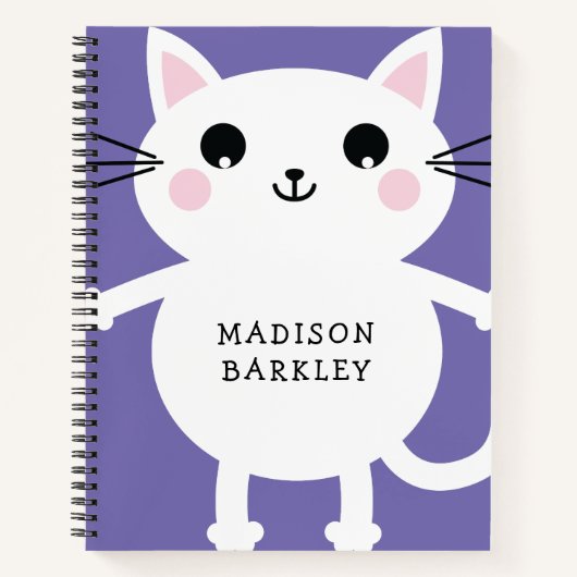 Carnet Chat Chaton Enfants Mignon (Devant)