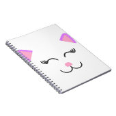 Carnet Chat chaton rose (Côté Droit)