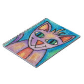 Carnet Chat Chaton Rose Violet (Côté gauche)