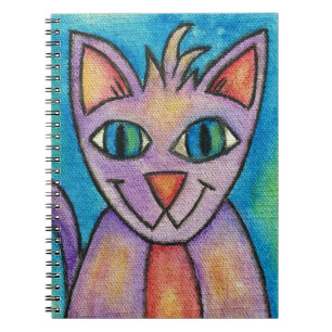 Carnet Chat Chaton Rose Violet