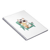 Carnet Chat Chibi Mignon avec des Lunettes de Soleil Buva (Côté Droit)