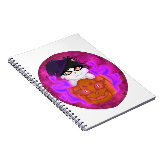 Carnet Chat citrouille (Côté Droit)