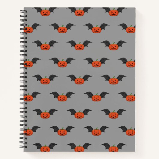 Carnet Chat Citrouille d'Halloween (Devant)