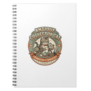 Carnet Chat Collectionneur D'antiquités Chat Collectionne