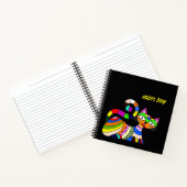 Carnet Chat coloré (Intérieur)
