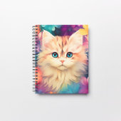 Carnet Chat coloré mignon