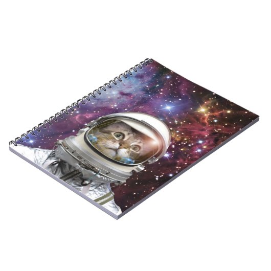 Carnet Chat Cosmonaut (Côté gauche)