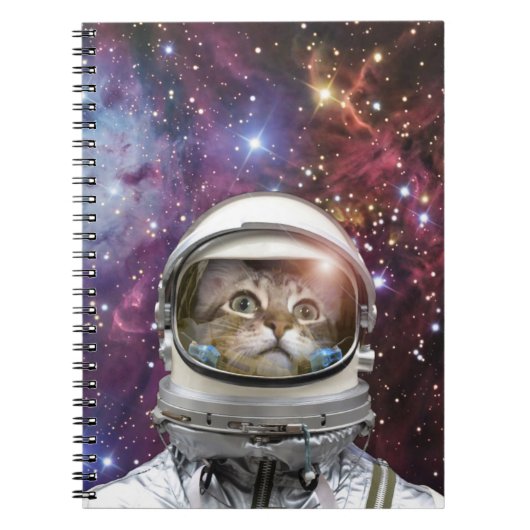 Carnet Chat Cosmonaut (Devant)