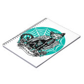 Carnet Chat crâne sucre (Côté gauche)