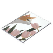Carnet Chat Curieux Floral de Printemps (Côté gauche)