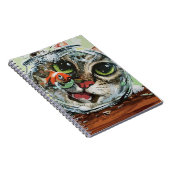 Carnet Chat Curieux & Poisson Rouge Prudent (Côté Droit)