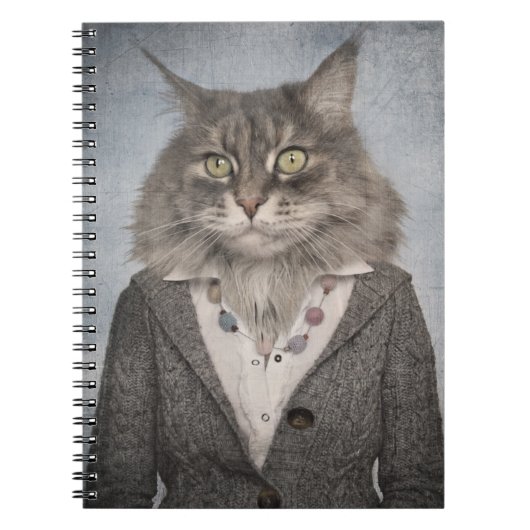 Carnet Chat dans des vêtements (Devant)