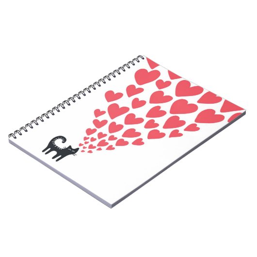 Carnet Chat dans l'amour (Côté gauche)
