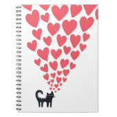 Carnet Chat dans l'amour (Devant)