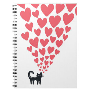 Carnet Chat dans l'amour