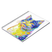 Carnet Chat dans le bouton Lumière du Soleil (Côté gauche)